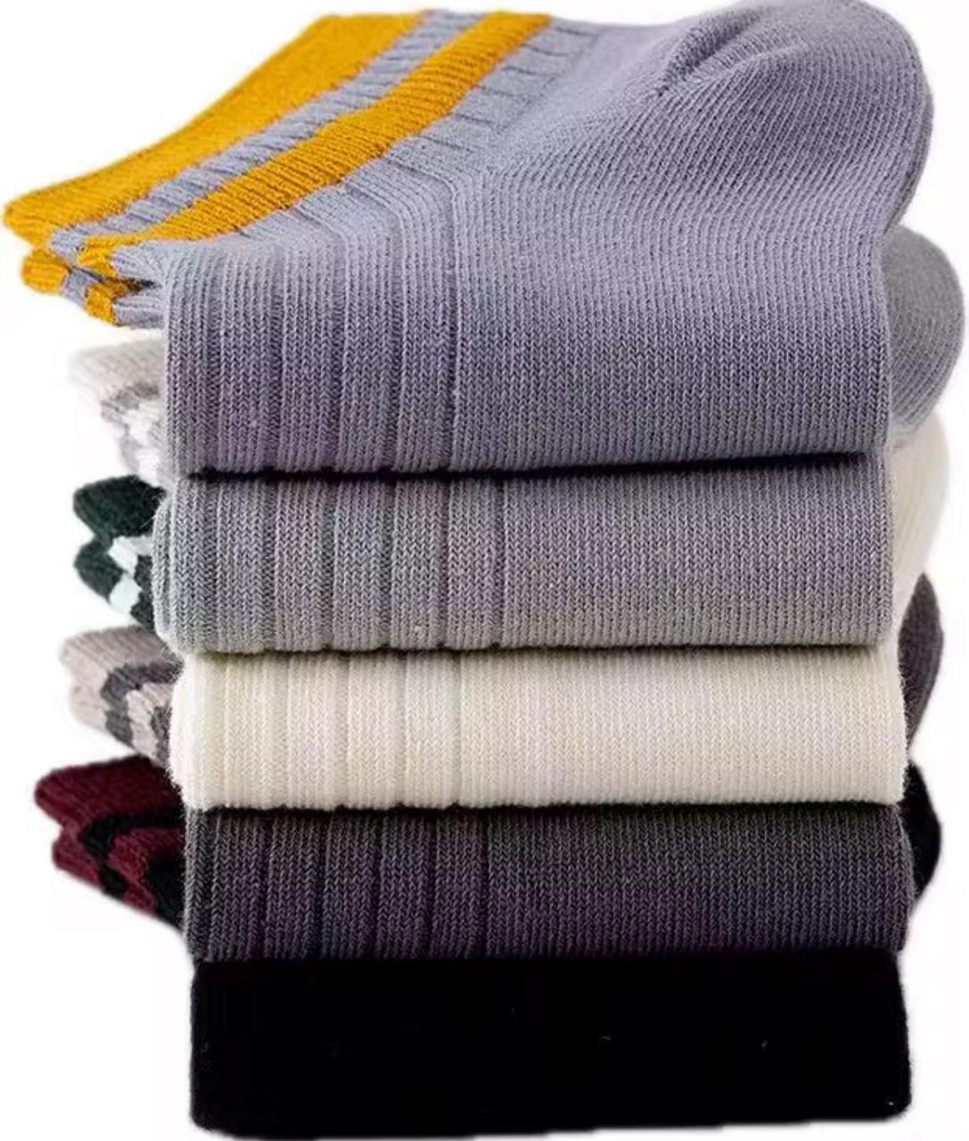 Ultra Rich Pure Cotton Socks For Men & Women (Combo Pack of 5 Pairs)
