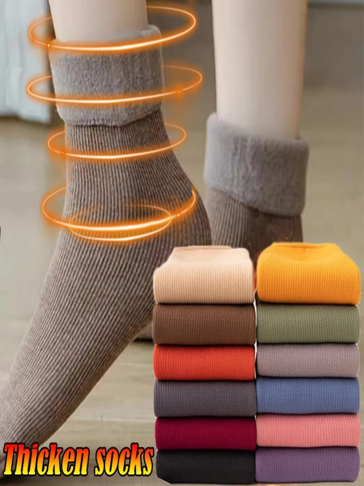 Premium Warm Winter Socks Pack Of 8 Pair